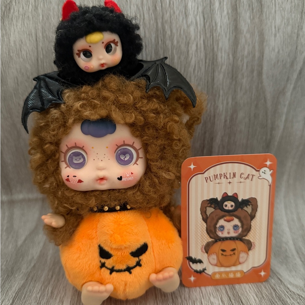 mm sugar baby night elf party Pumpkin Cat Plush Doll